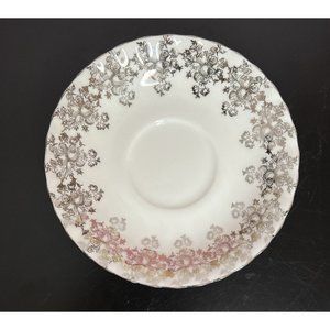 Royal Albert 25th Silver Anniversary Bone China Saucer Rose England‎ Replacement